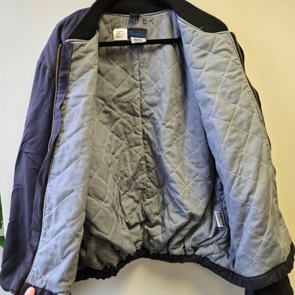 Workrite XXLarge Flame-Resistant Insulated Navy Blue Work Jacket With Knit Cuffs - Picture 3 of 16